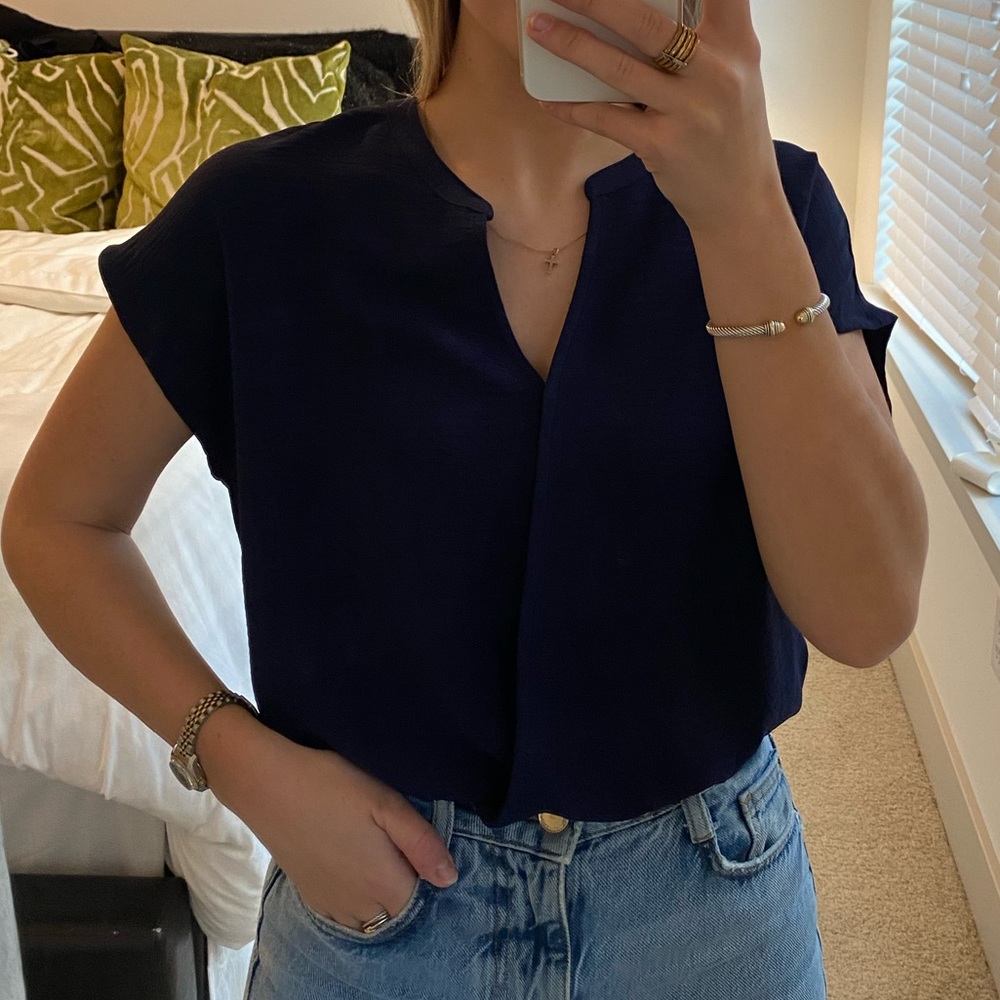 Navy Blouse